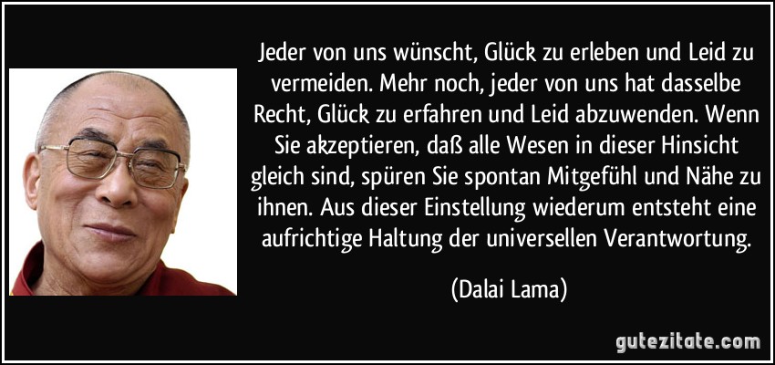 Zitate Gluck Dalai Lama
