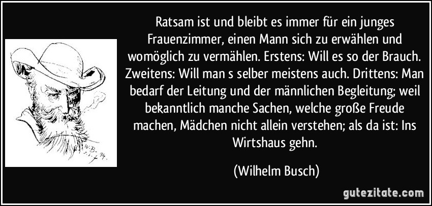 Zitate Zur Hochzeit Von Wilhelm Busch Zitate Zu Leben