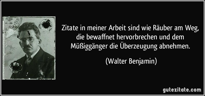 Walter Benjamin Zitate