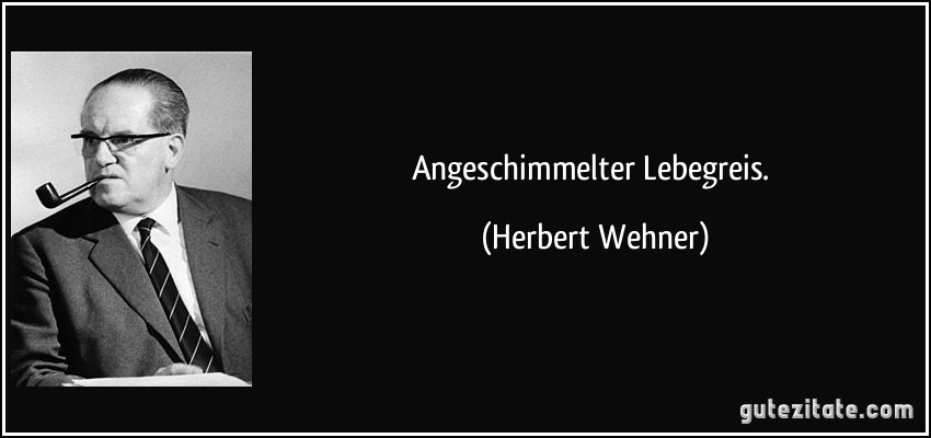Angeschimmelter Lebegreis. (Herbert Wehner)