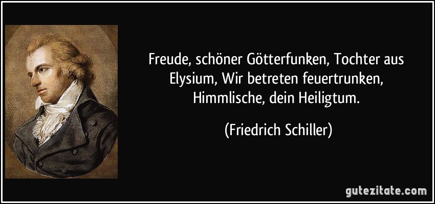 Freude Schoner Gotterfunken Tochter Aus Elysium Wir