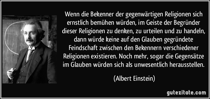 Wenn Die Bekenner Der Gegenw rtigen Religionen Sich Ernstlich 